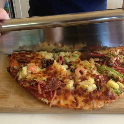 checkered chef pizza cutter