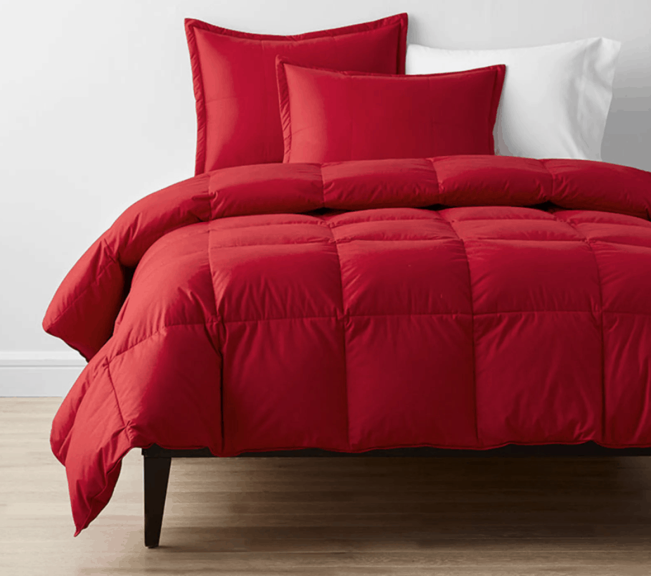 red down comforter