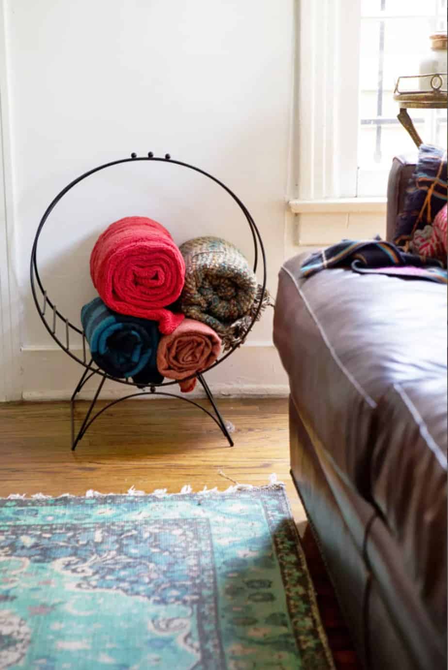 blanket log storage rack