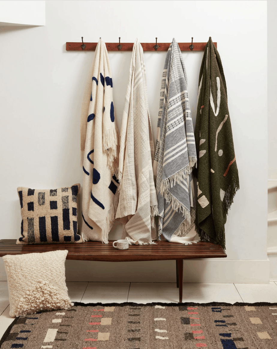 coat rack blanket storage