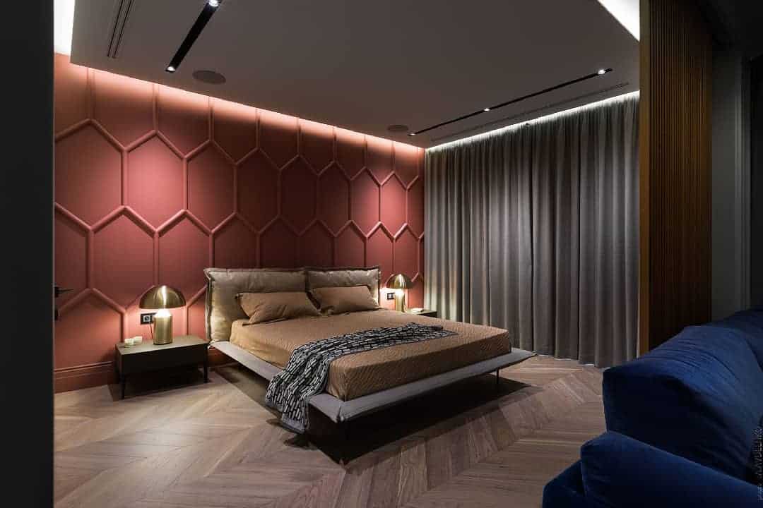 Hexagon Detailed Wall