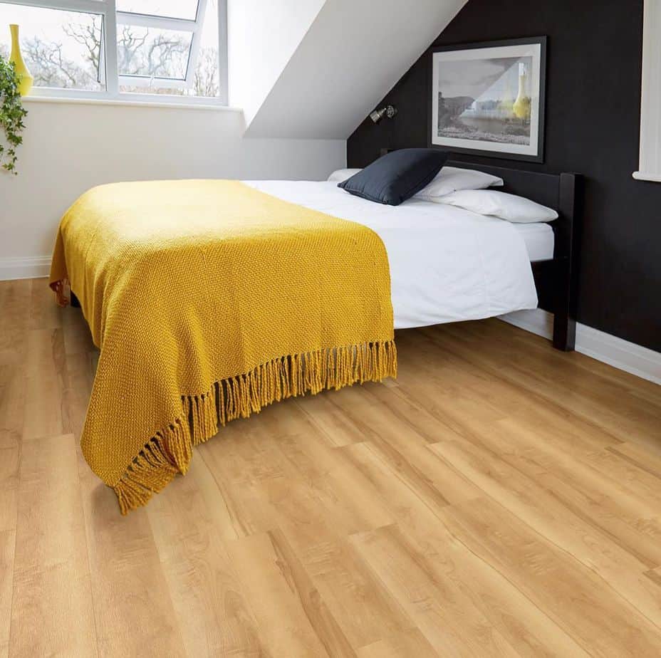 yellow throw blanket