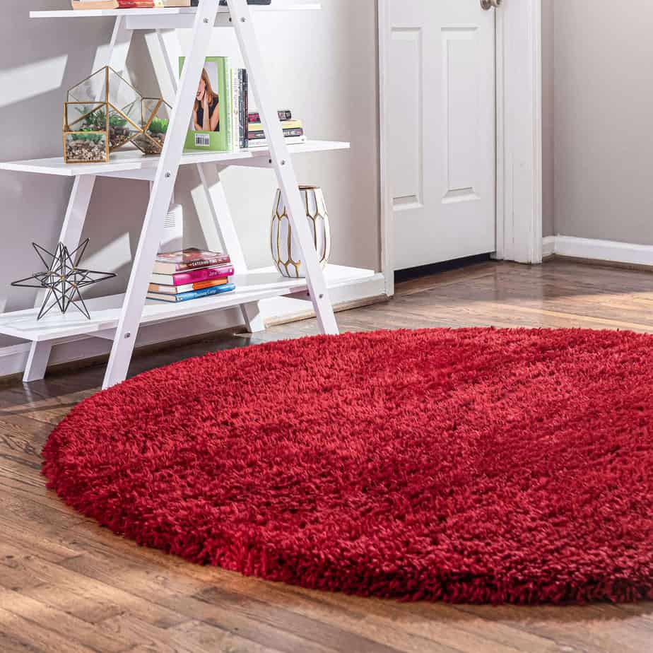 Plush Red Rug
