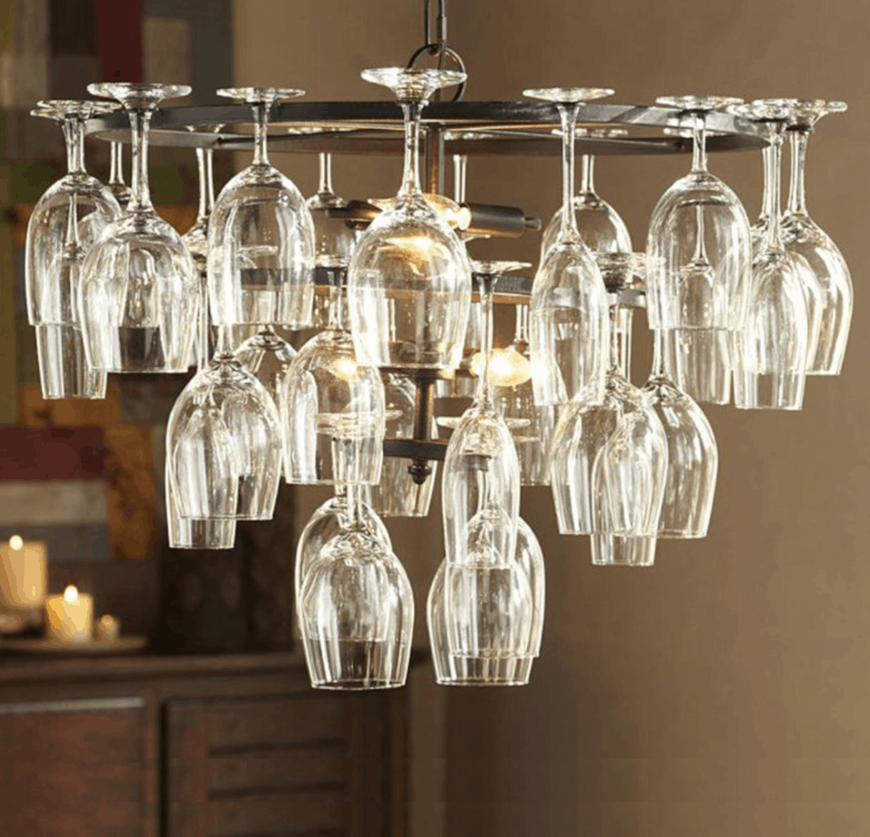 Wine Glass Holder Light
