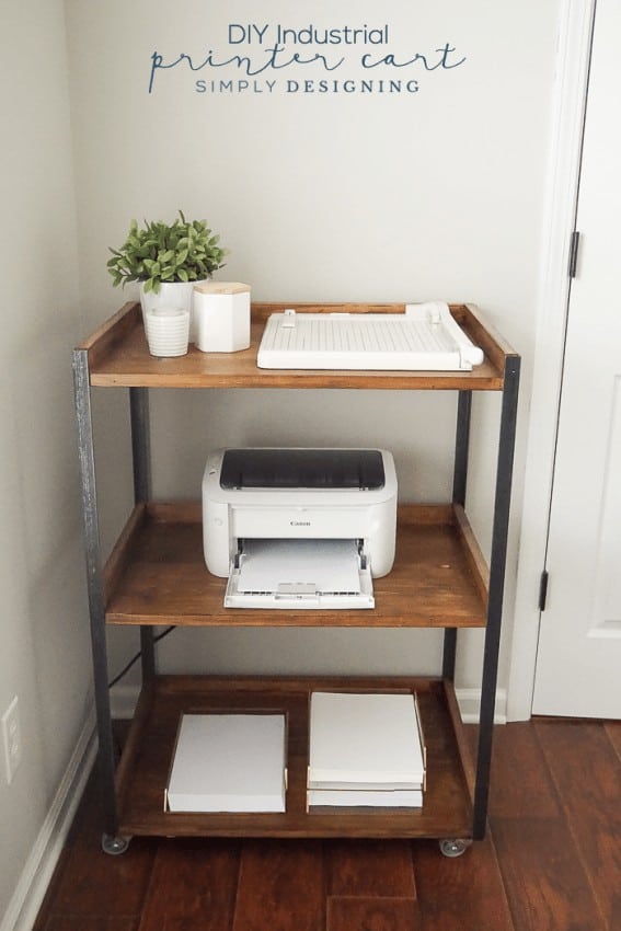 DIY Industrial Printer Cart