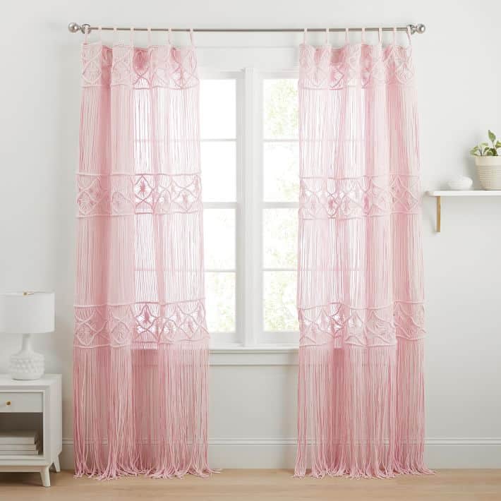 macrame decorative curtains