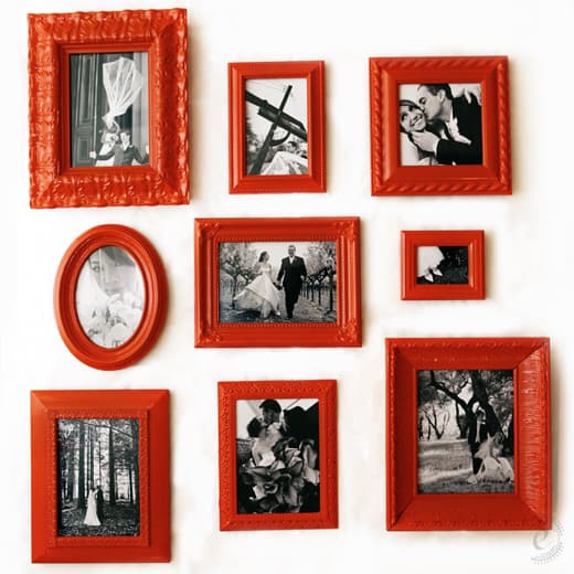 Red Photo Frames