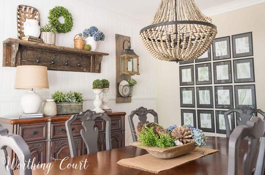 beaded chandelier