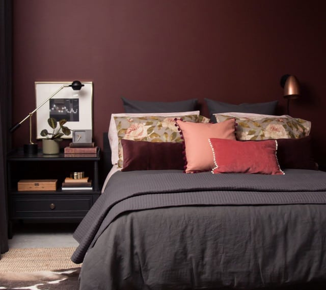 Oxblood Red Bedroom