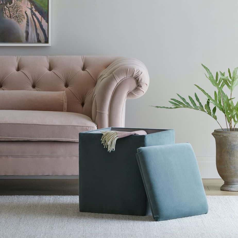 square storage ottoman