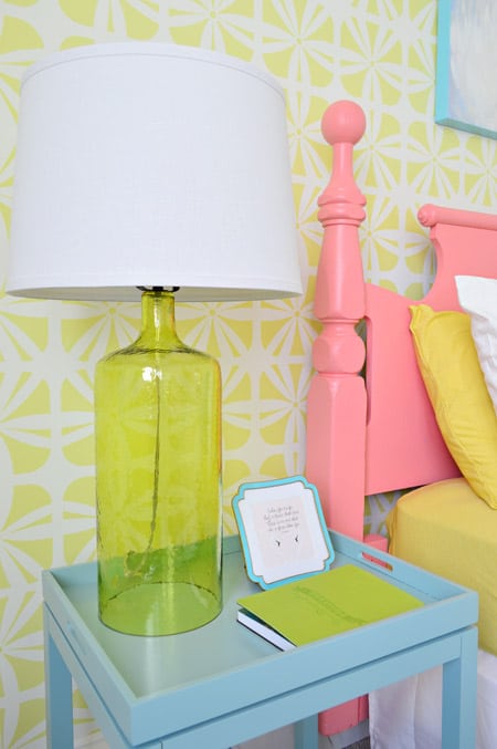 stenciled wall