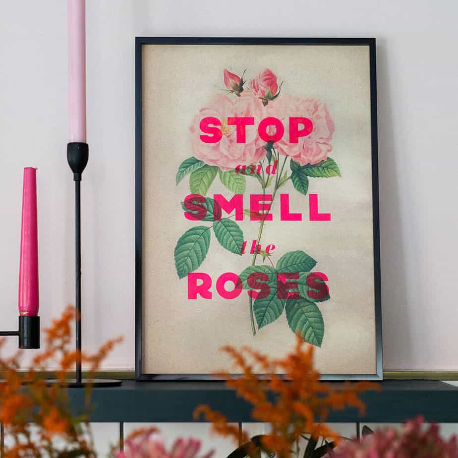 stop and smell the roses