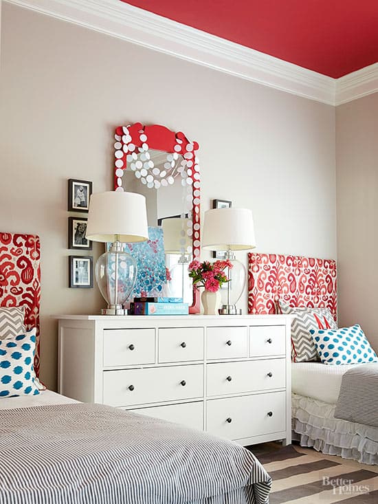 red ceiling
