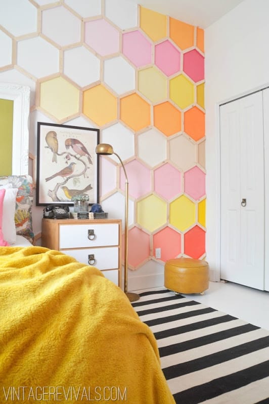 diy honeycomb wall
