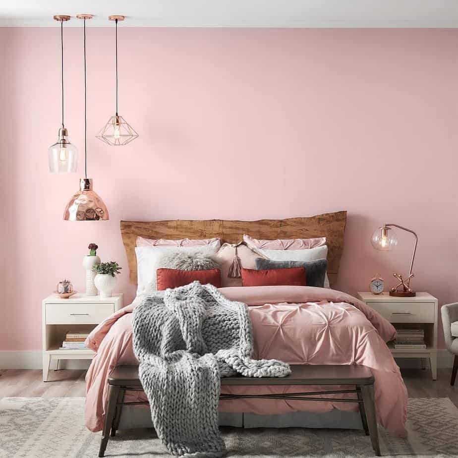 rose gold accents
