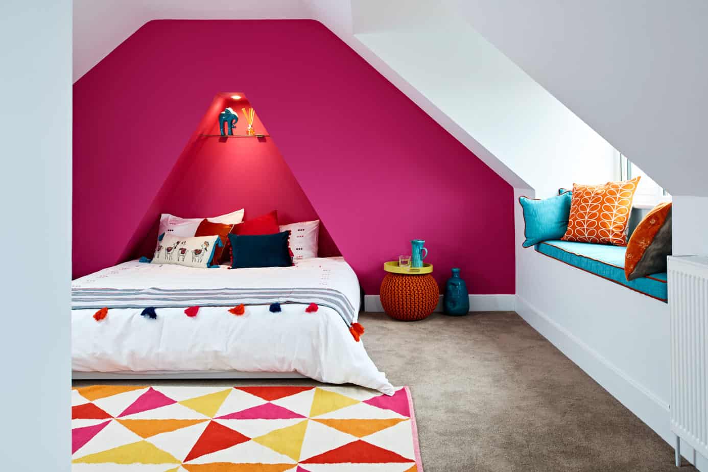 Fuchsia Accent Wall