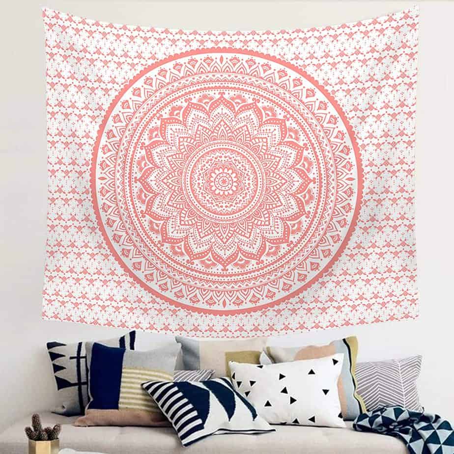 pink tapestry