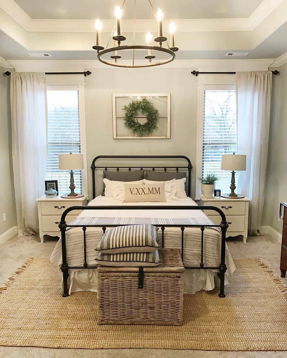 wrought iron bed