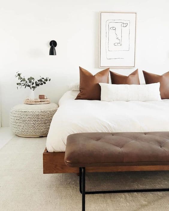 leather accent pillows