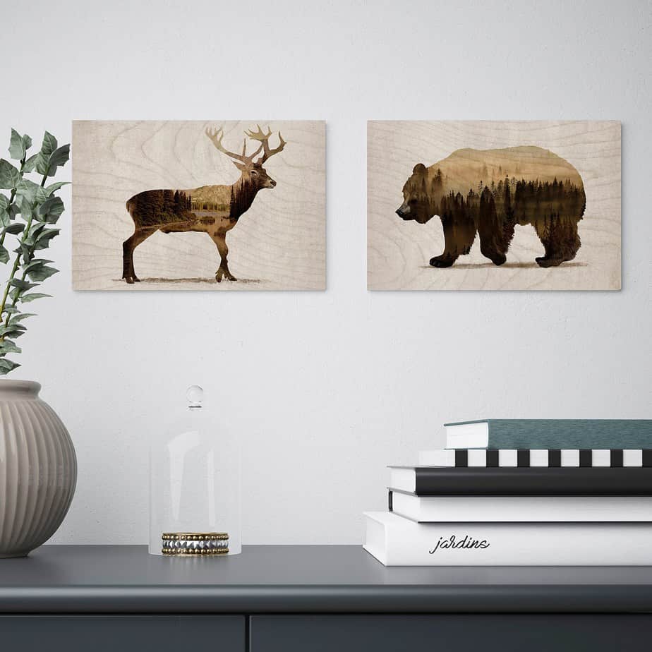 Wild animal wall art