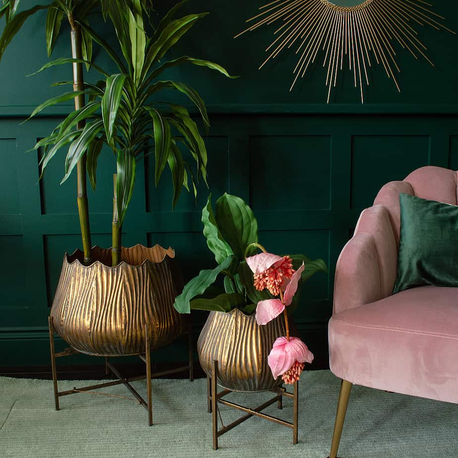 Gold Tulip Planters