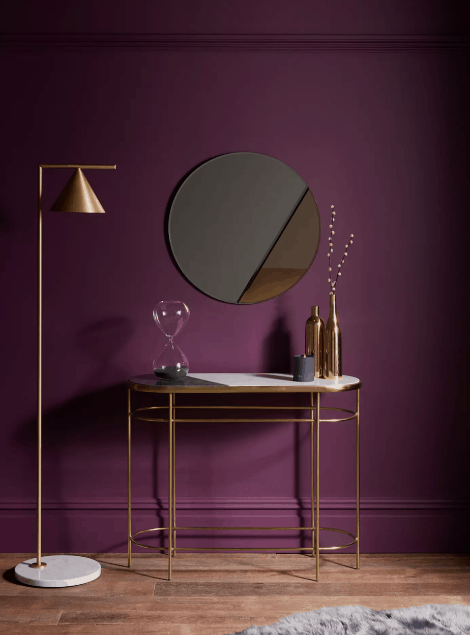 deep purple and gold