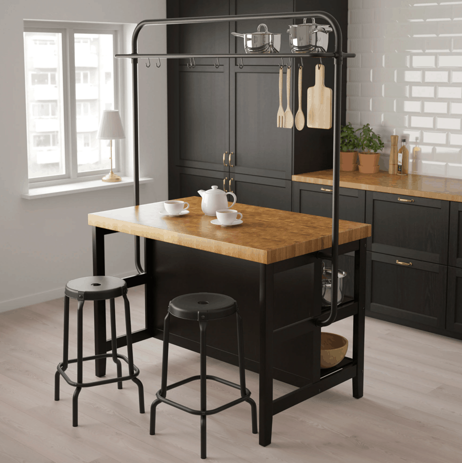 kitchen island rack