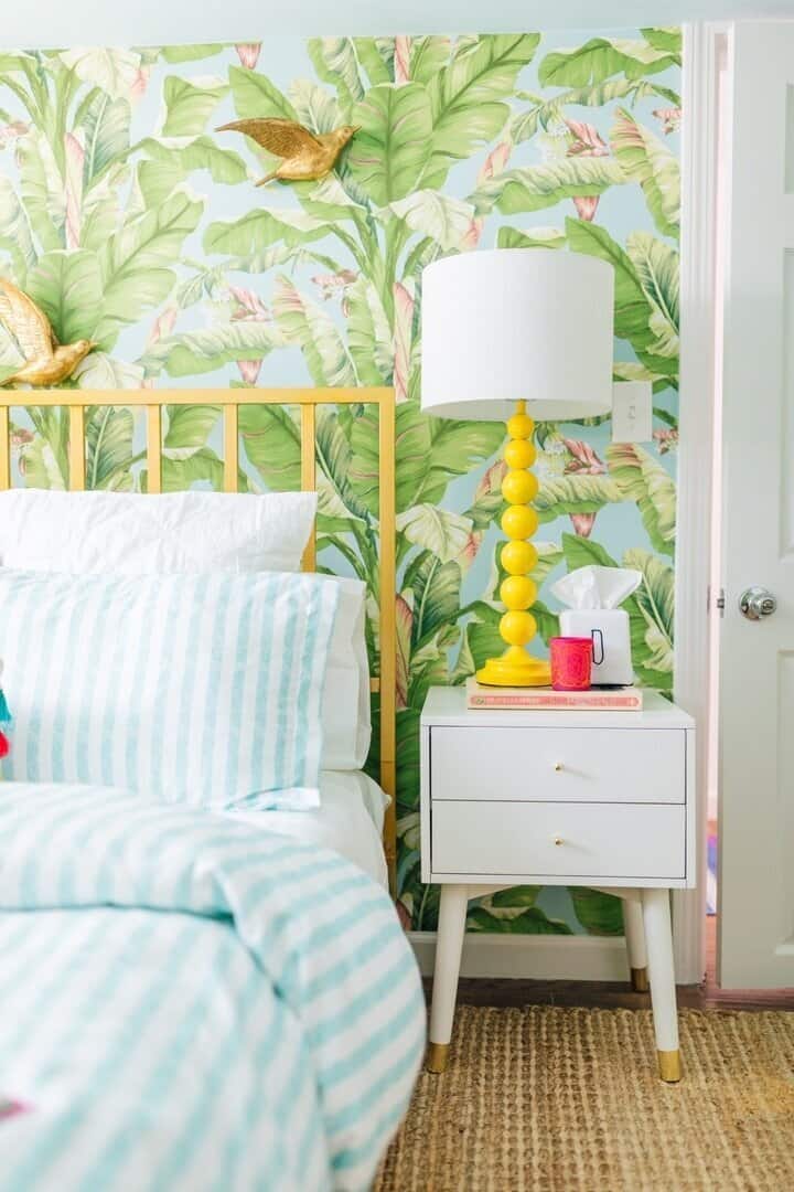 yellow statement lamp