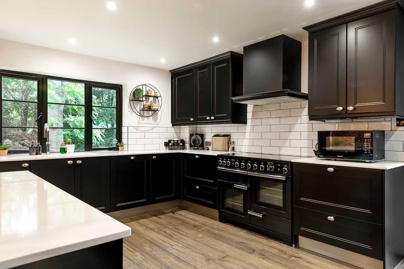 Black window trim