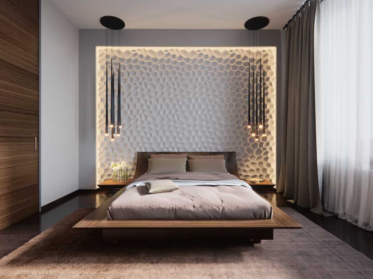 Textured accent wall