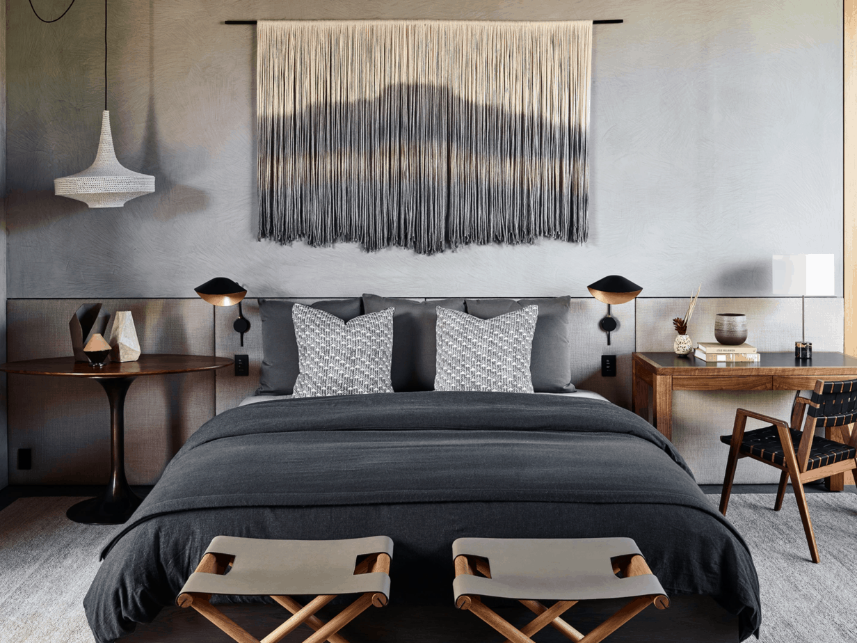 Gray Macrame Wall Hanging