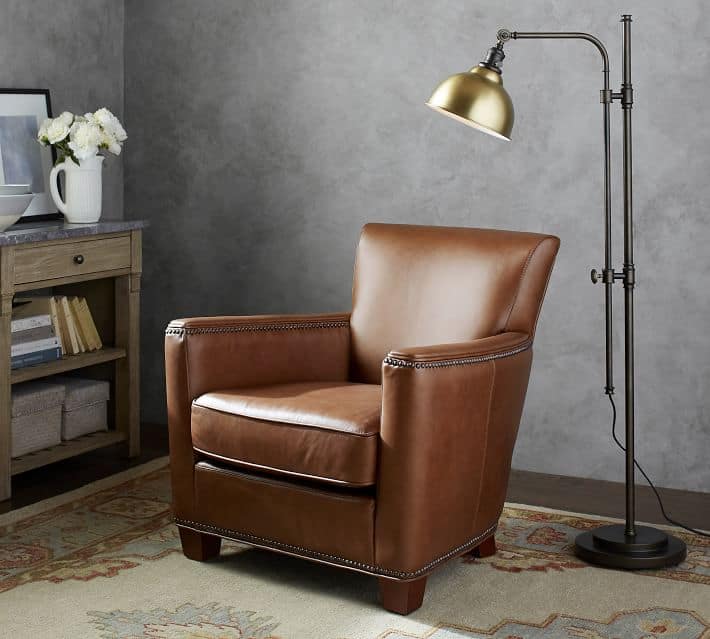 leather armchair