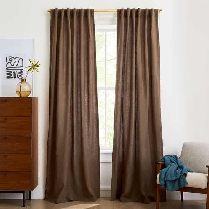 linen curtains