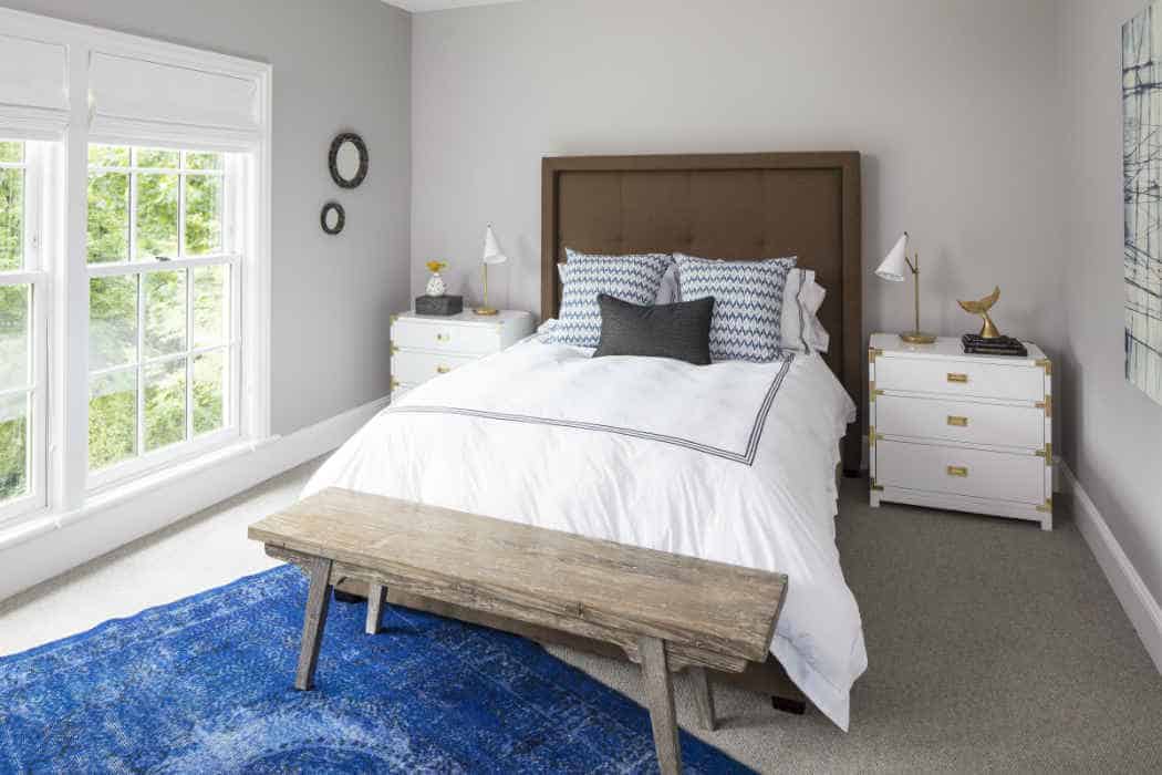 vivid blue rug