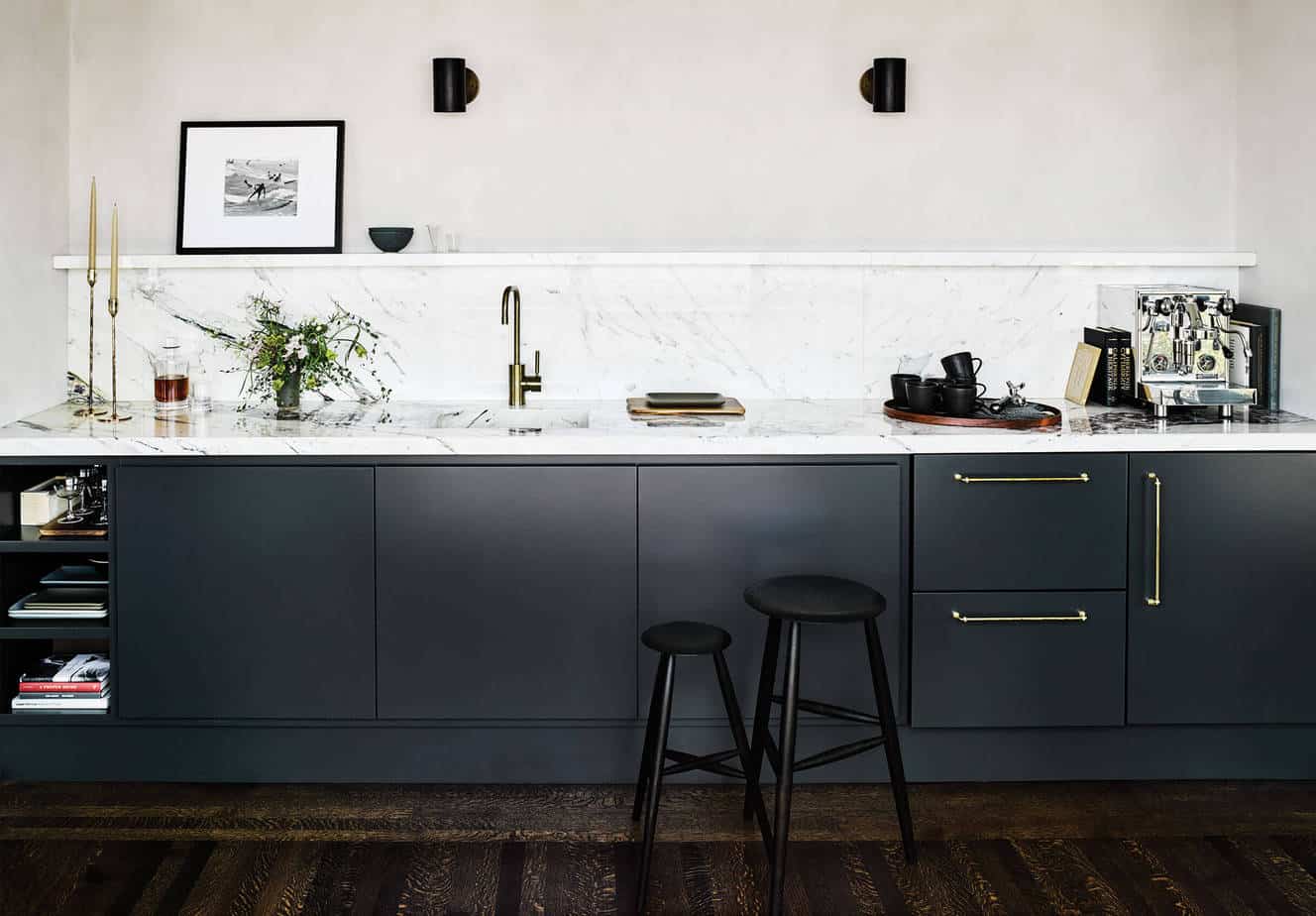 white marble countertops