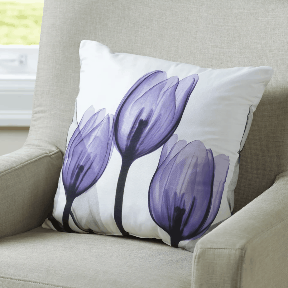 tulip accent pillow