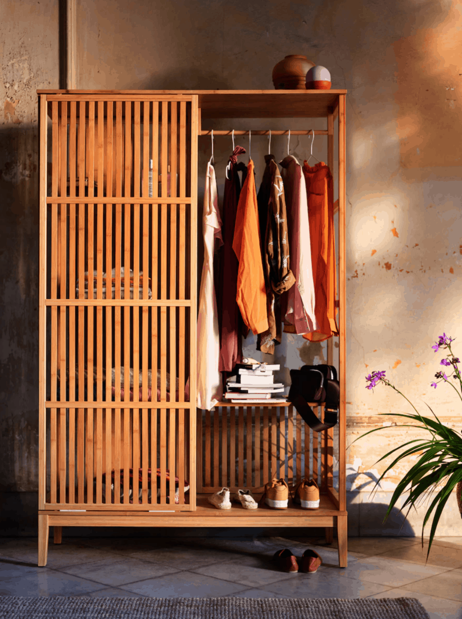 open wardrobe