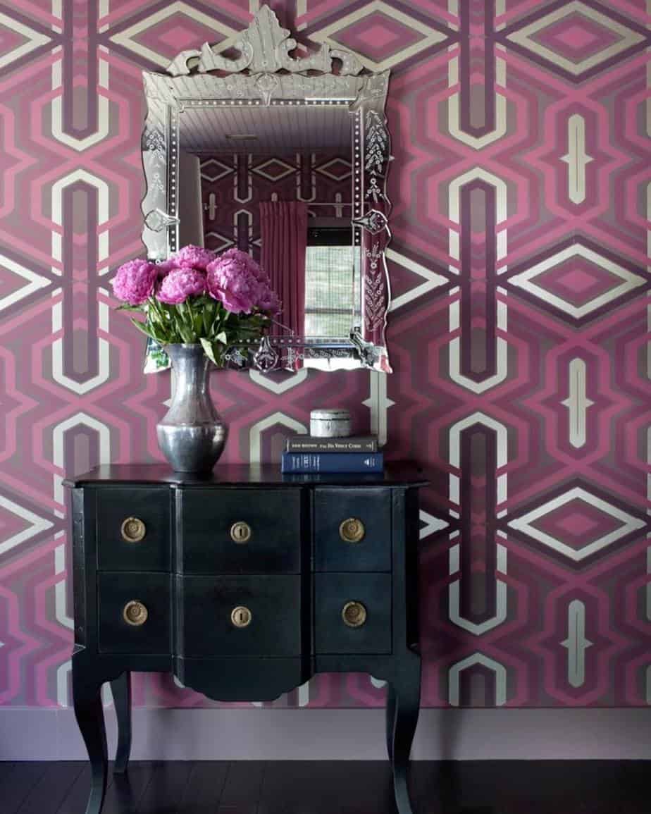 patterned wallpaper