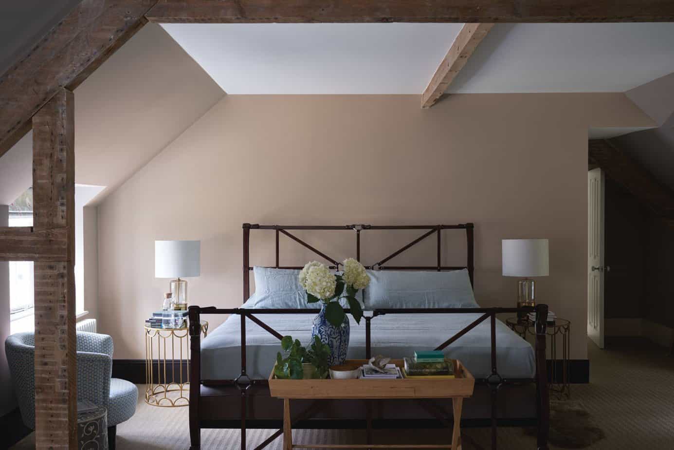 light brown walls