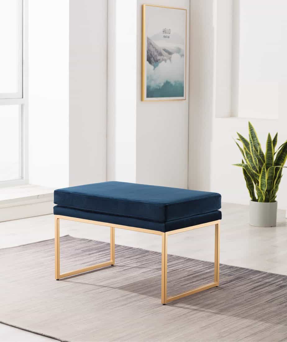navy ottoman