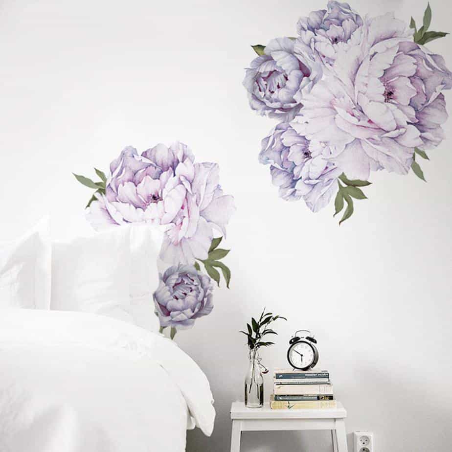 peony wall decals