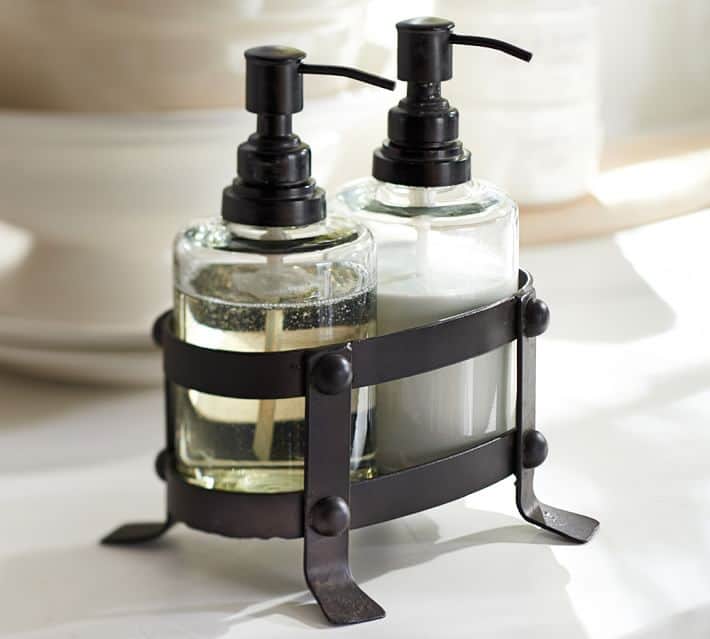 vintage blacksmith soap lotion caddy