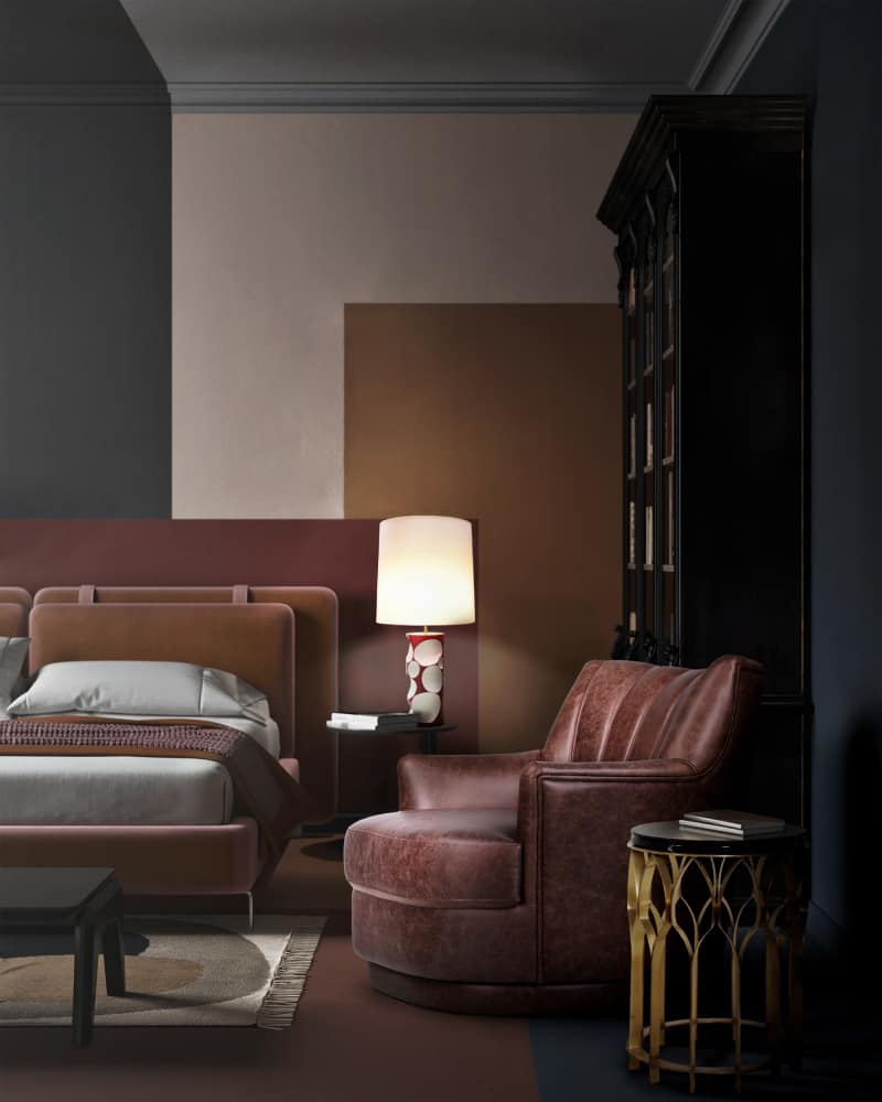 plum sofa