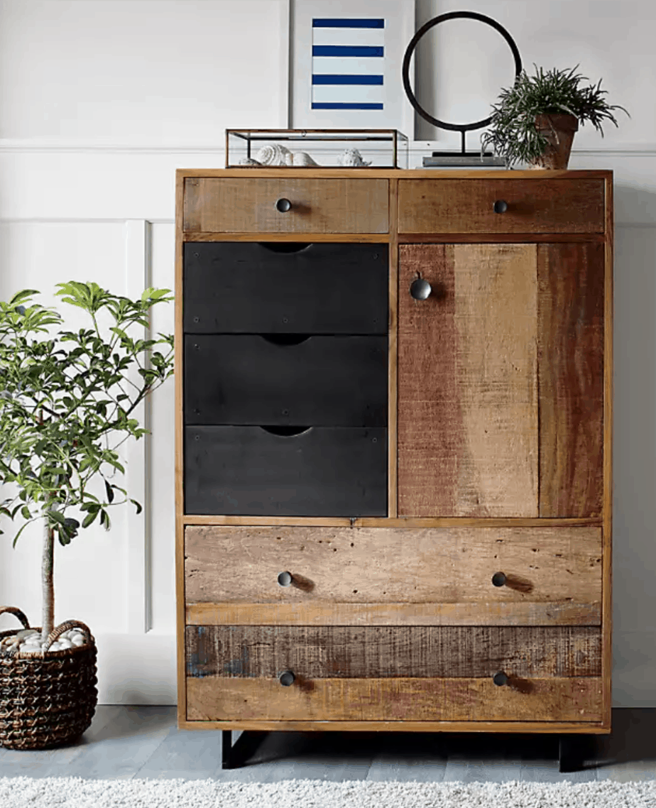 reclaimed wood chest