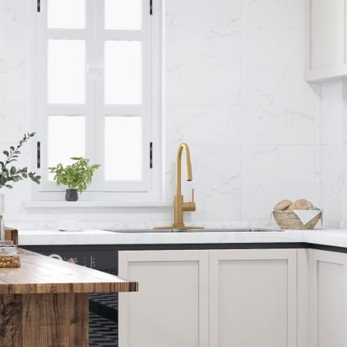 Forious Gold Kitchen Faucet with Pull Down Sprayer