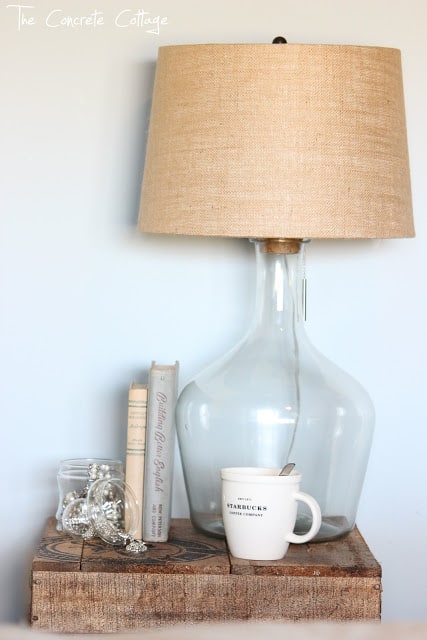 Glass Bottle Lamp