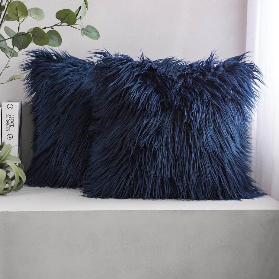 fuzzy pillow covers