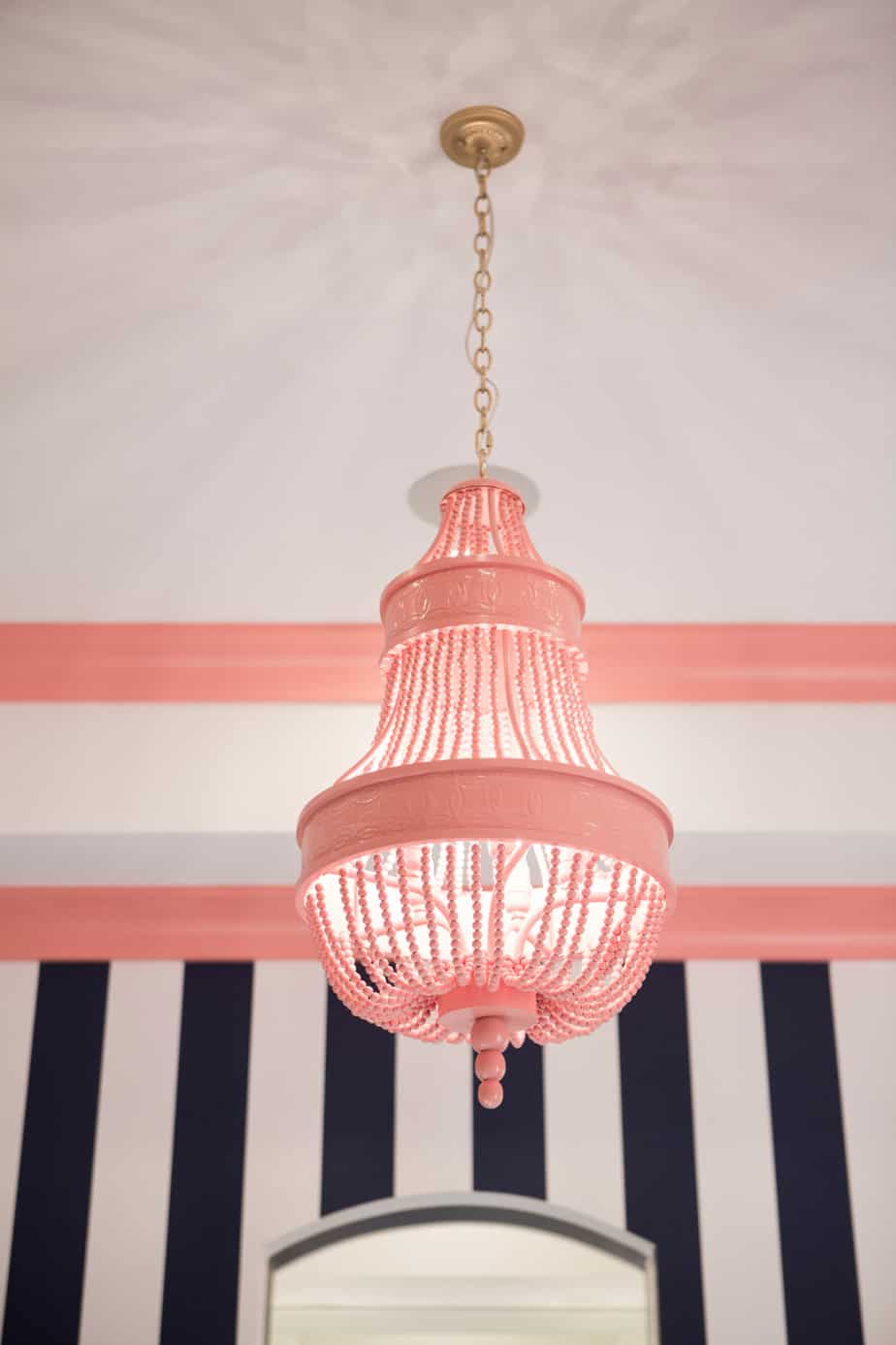 pink chandelier
