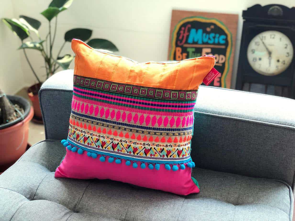 Mexican inspired accent pillow