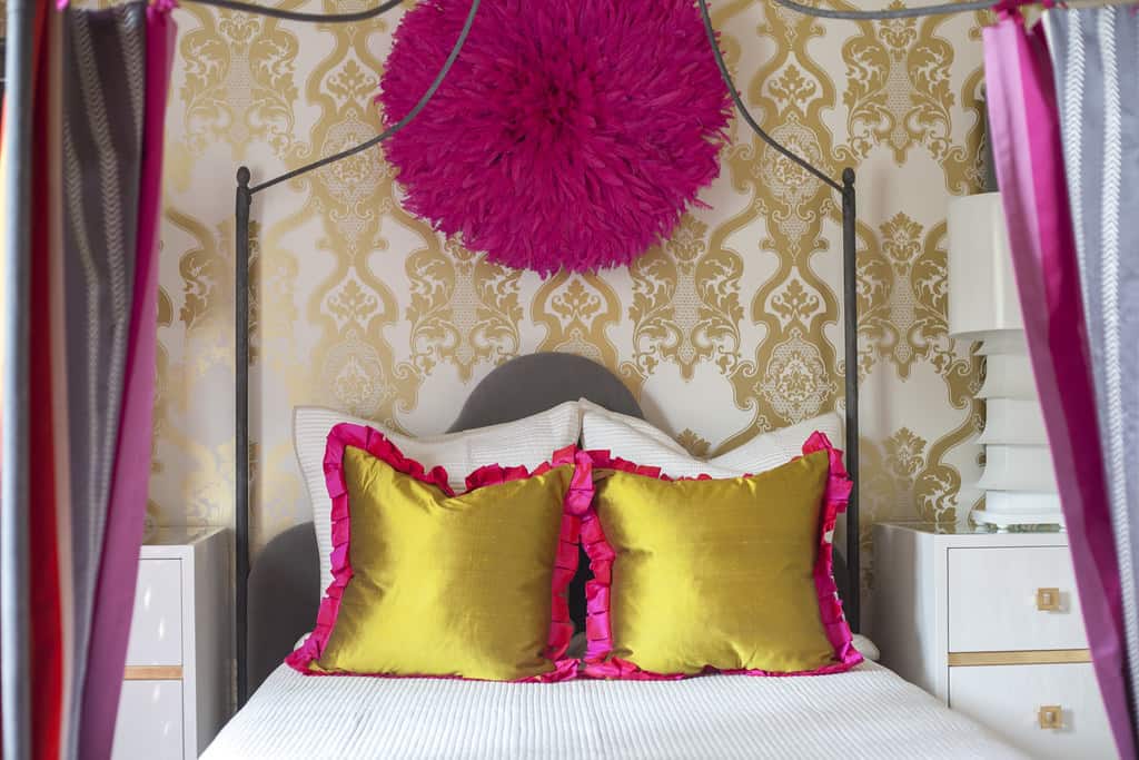 pink and gold